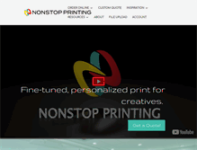 Tablet Screenshot of nonstopprinting.com